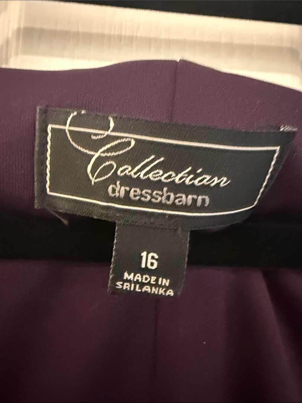 Dressbarn purple sleeveless sheath dress v-neck and all-over sequin lace detail. - Picture 2 of 4
